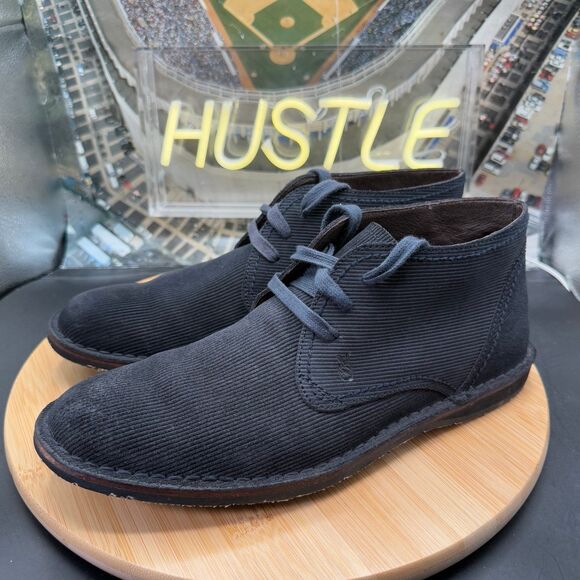 John Varvatos Star USA Men’s Chukka Boot Sz 8 M Navy Striped Suede main image 11